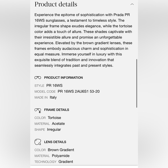 PRADA Sunglasses - Tortoiseshell (Full Set) - Picture 12 of 13